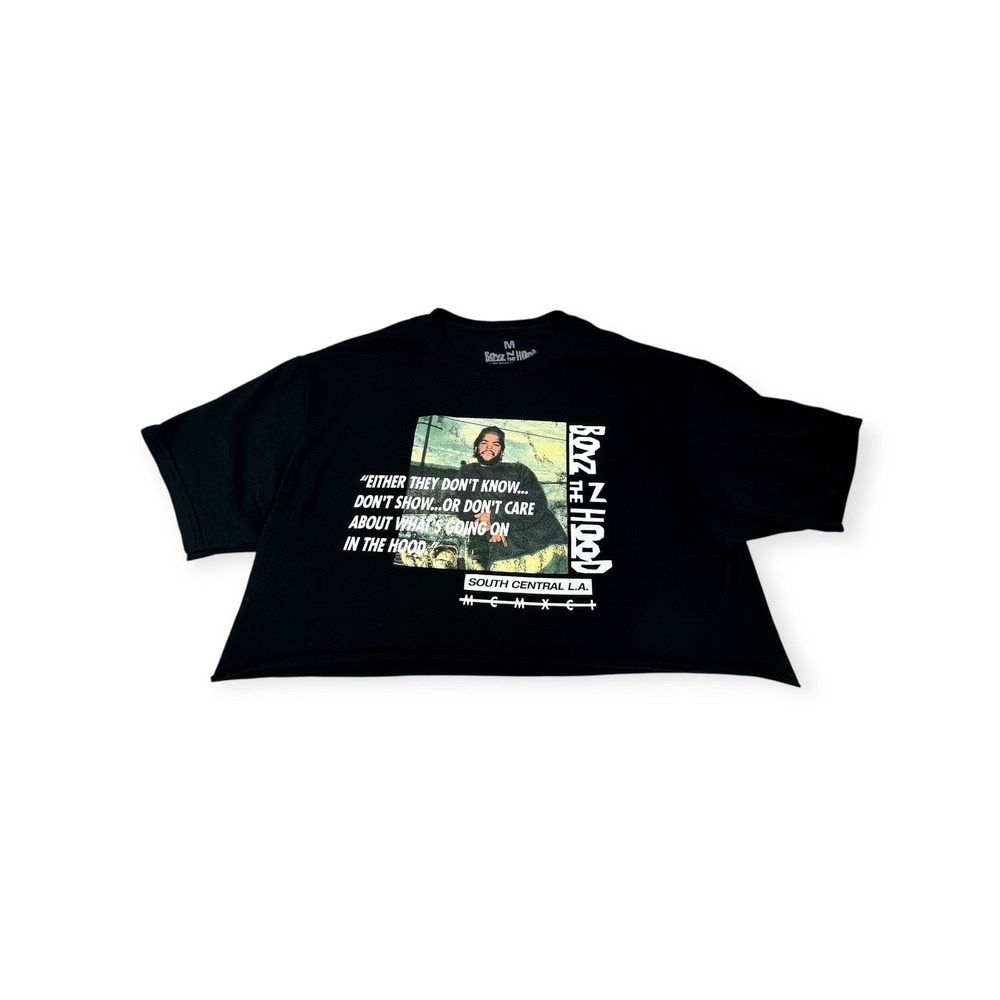 Boyz N The Hood Graphic Tee Men M Black Cropped 2021 Cotton Streetwear Workwear